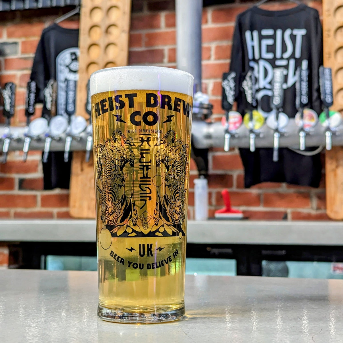 Heist Interstellar Design Pint Glass Heist Brew Co